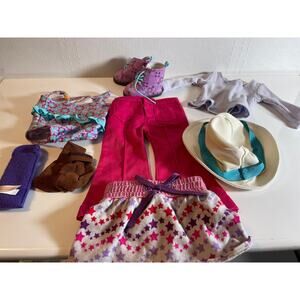 American Girl Doll 8 Piece Clothing Lot All Genuine Good Variety